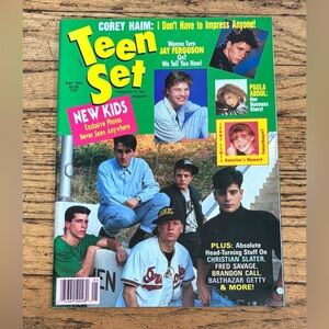 Teen Set Magazine May 1990 New Kids On The Block Centerfold Corey Haim P Abdul